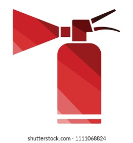 Extinguisher icon. Flat color design. Vector illustration.