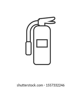 Extinguisher icon in flat style. Fire protection vector illustration on white isolated background. Emergency business concept.
