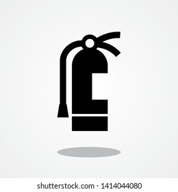 Extinguisher Icon with Gray Shadow 