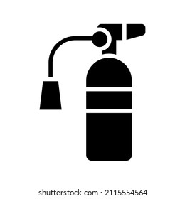 Extinguisher icon isolated on white background
