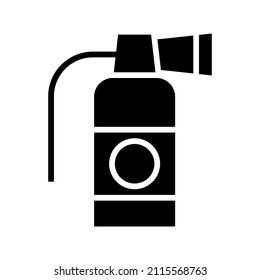 Extinguisher icon isolated on white background