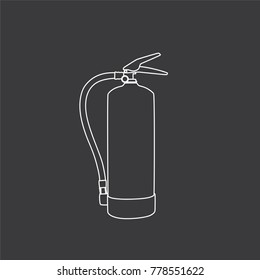 Extinguisher icon, vector illustration design. Firefighter collection.