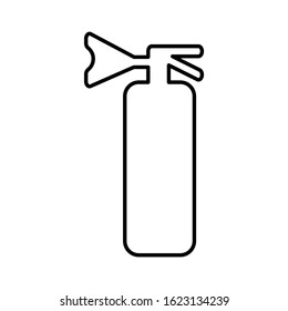 Extinguisher icon vector in linear style. Outline vector sign. Eps10 vector illustration.