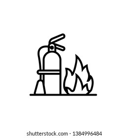 Extinguisher icon- vector sign symbol