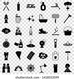 Extinguisher icons set. Simple style of 36 extinguisher vector icons for web for any design