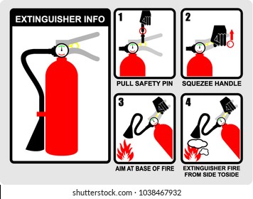 Extinguisher Info Vector Stock Vector (Royalty Free) 1038472093 ...