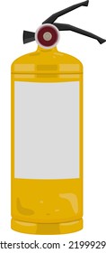 extinguisher isolated on white background vector illustration
