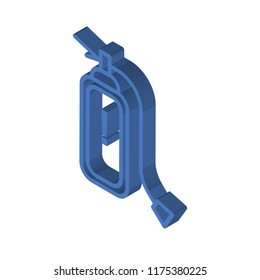 Extinguisher isometric left top view 3D icon