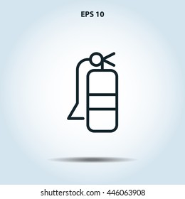 extinguisher line icon