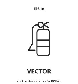 extinguisher line icon