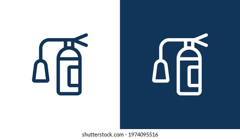 Extinguisher outline icon illustration isolated vector sign symbol