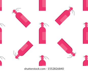 Extinguisher seamless pattern design, Repeat textile design. Fabric print.