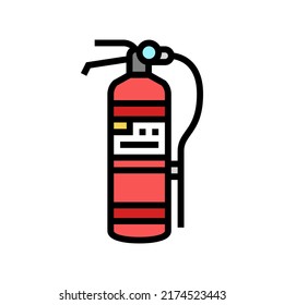 vector de icono de color de herramienta extinguidor. signo de herramienta de extinción. ilustración de símbolo aislado