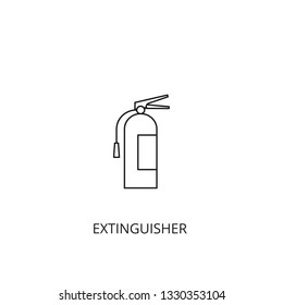 Extinguisher vector icon, outline style, editable stroke