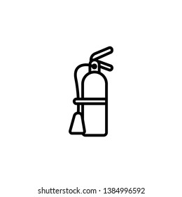 Extinguisher vector icon. vector sing symbol