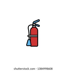 Extinguisher vector icon. vector sing symbol