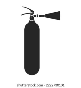 Extinguisher vector icon.Black vector icon isolated on white background extinguisher .