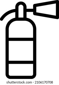Extinguisher Ilustración vectorial en un fondo transparente.Símbolos de calidad premium.Icono vectorial de trazo para el concepto y el diseño gráfico. 