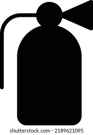Feuerlöscher Vektorgrafik auf transparentem Hintergrund. Hochwertige Symbole. Glyphen Vektorsymbole für Konzept und Grafikdesign. 
