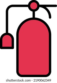 extinguisher Vector illustration on a transparent background.Premium quality symmbols.Stroke vector icons for concept and graphic design.