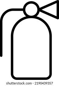 Feuerlöscher Vektorgrafik auf transparentem Hintergrund.Hochwertige Symmbols.Stroke Vektorsymbole für Konzept und Grafikdesign.