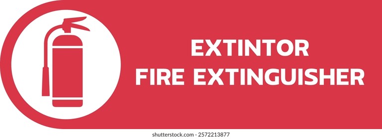 extintor fire extinguisher sign for templates.