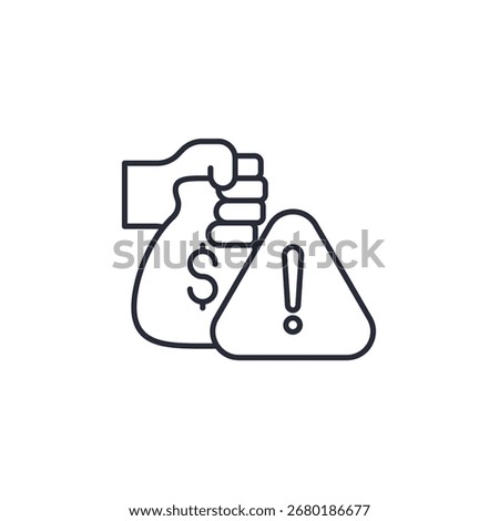 extortion icon. extortion Symbol sign for mobile concept and web design. Vector icon, Logo illustration, Vector graphics