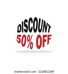 extra big sale promotion label design up to 50% to promote your product