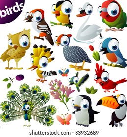 Extra Big Vector Bird Set