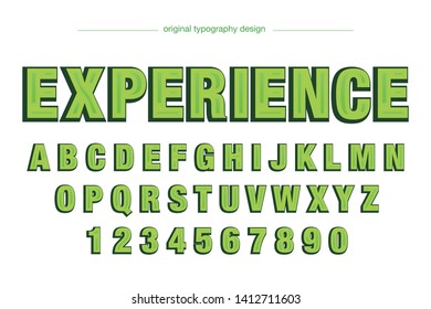 Extra Bold Modern Green Typography Design