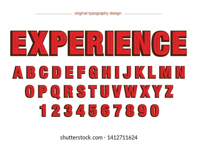 Extra Bold Modern Red Typography Design