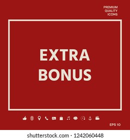Extra bonus - button. Graphic elements for your design