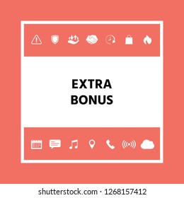 Extra bonus - button. Graphic elements for your design