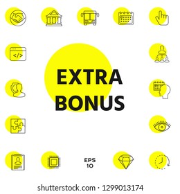 Extra bonus - button. Graphic elements for your design
