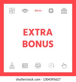 Extra bonus - button. Graphic elements for your design