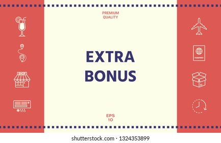 Extra bonus - button. Graphic elements for your design