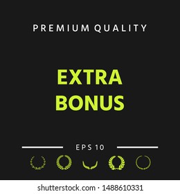 Extra bonus - button. Graphic elements for your design