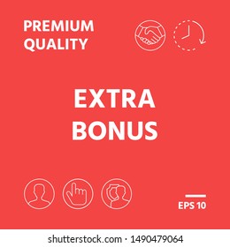 Extra bonus - button. Graphic elements for your design