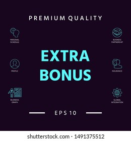 Extra bonus - button. Graphic elements for your design