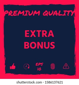 Extra bonus - button. Graphic elements for your design