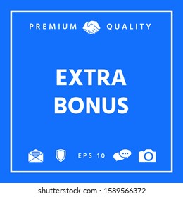 Extra bonus - button. Graphic elements for your design
