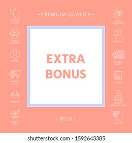 Extra bonus - button. Graphic elements for your design