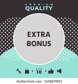 Extra bonus - button. Graphic elements for your design