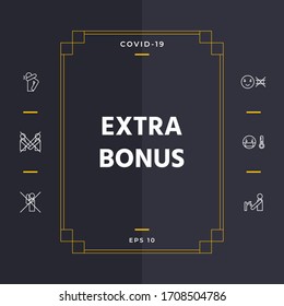 Extra bonus - button. Graphic elements for your design