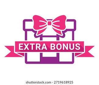Diseño de promoción de recompensa de caja de regalo de bonificación adicional