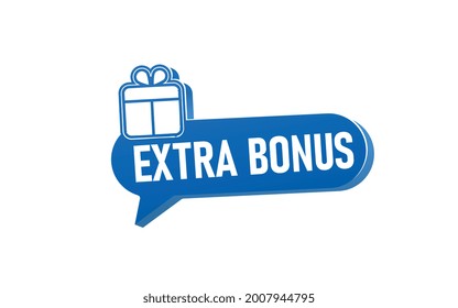 Bono extra para el diseño de promoción. Pancarta sorpresa. Plantilla de promoción de banners de descuento. Plantilla web para el diseño de promoción de marketing.