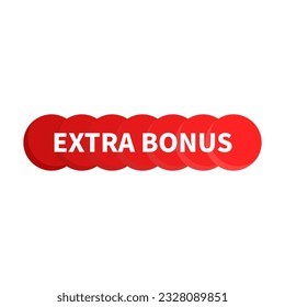 Bonos Extra En Color Rojo Y Formas De Círculo Para Promoción
