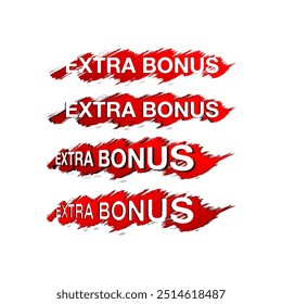 Fondo de diseño de Vector de signo o sellos de bonificación extra