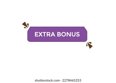 extra bonus vectors.sign label bubble speech extra bonus
