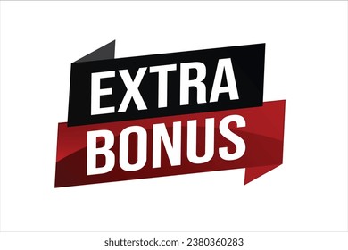 extra bonus word concept vector illustration with lines 3d style for social media landing page, template, ui, web, mobile app, poster, banner, flyer, background, gift card, coupon, label, wallpaper